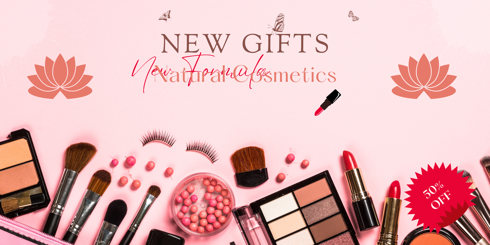 Pink And Brown Elegant New Collection Promotion Banner (1)