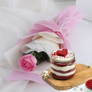 Velvet Blush Rose Jar